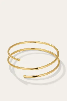 Mini Coil Gold Plated Bangle