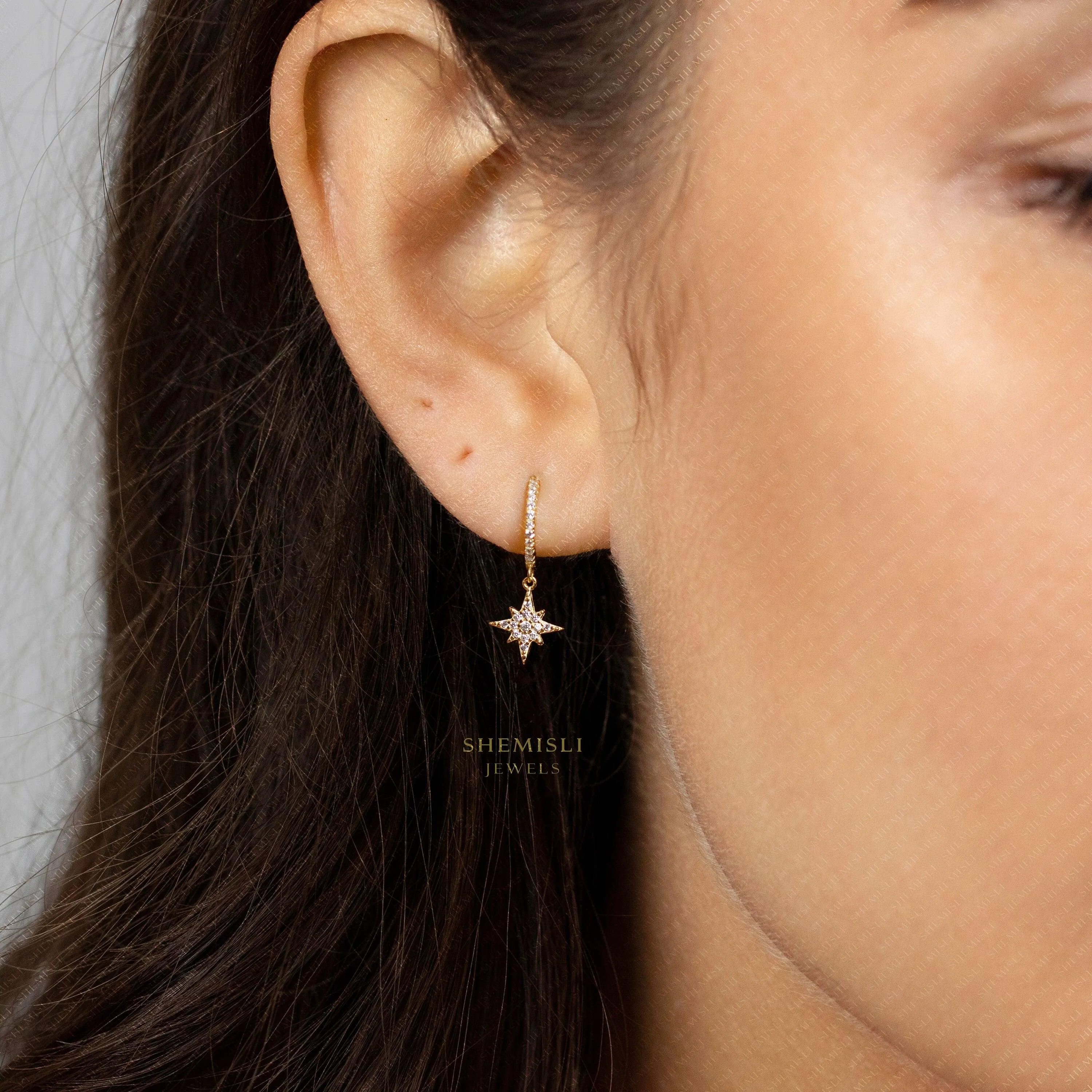 Mismatched Celestial Hoop Earrings, Star, Moon, Lightning, Sun Huggies, Gold, Silver SHEMISLI - SH113, SH114, SH117, SH620