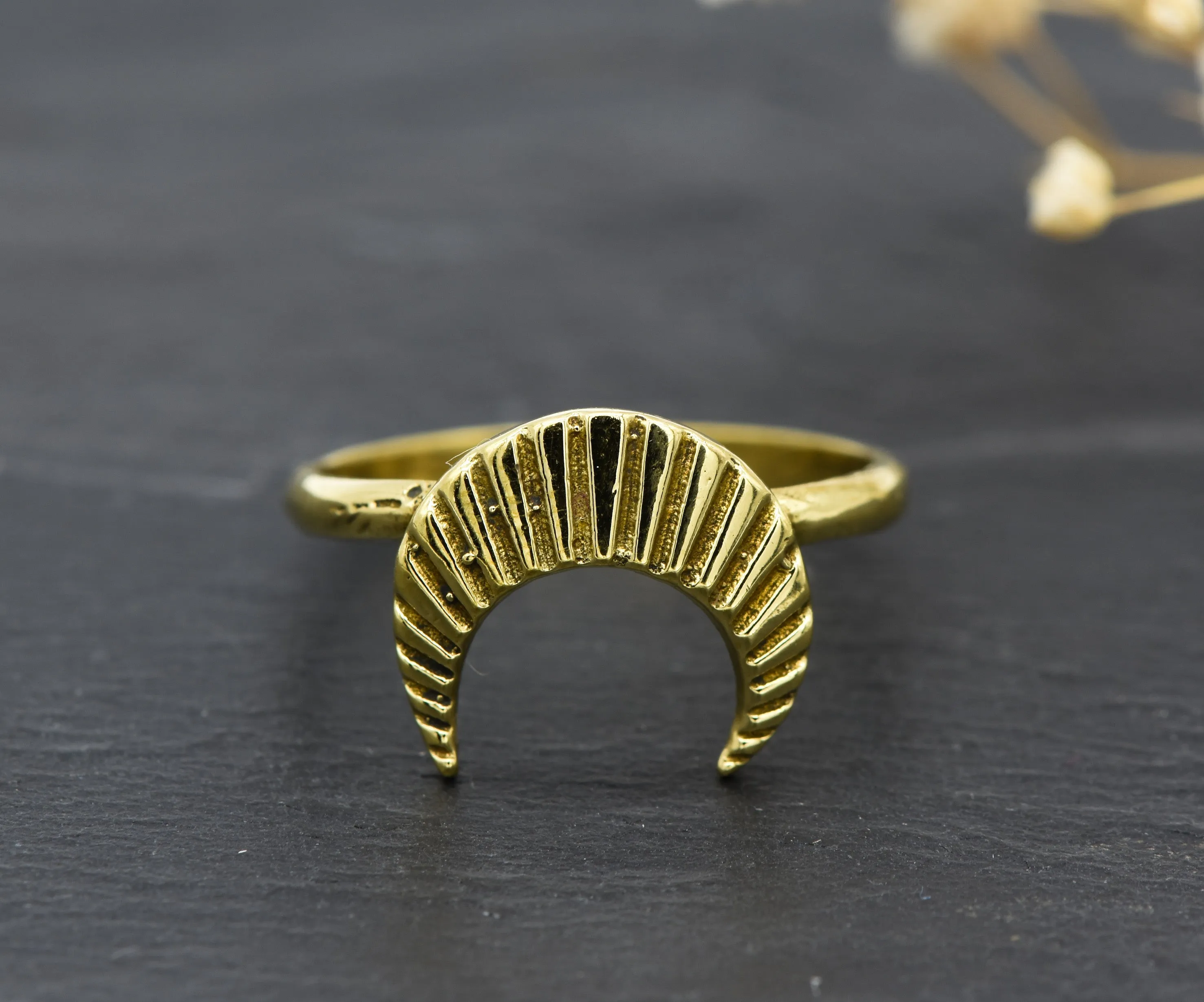 Mond Ring | Messing | Yoga Jewelry