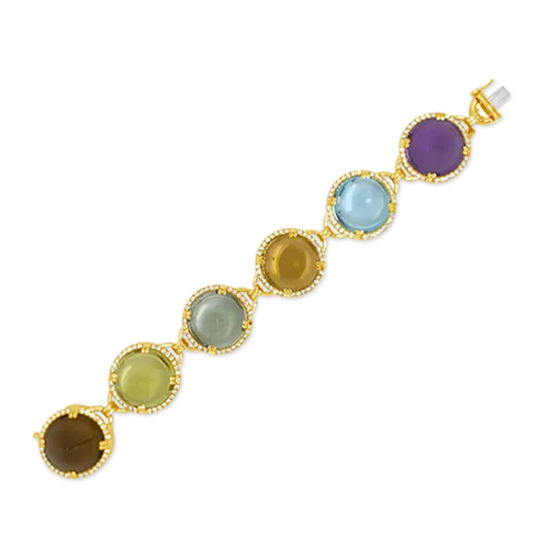 Multi-gemstone & Diamond Bracelet