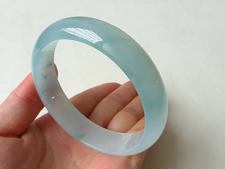 Natural Jade Bangle Jadeite Bangle Internal Diameter 57mm BER041