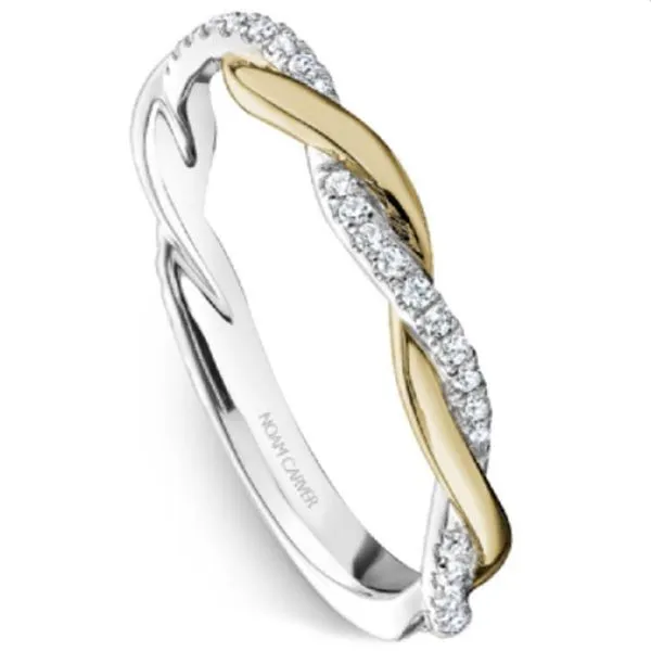 Noam Carver Two-Tone Twist Diamond Wedding Band