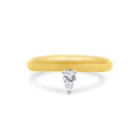 Offset Diamond Pear Band