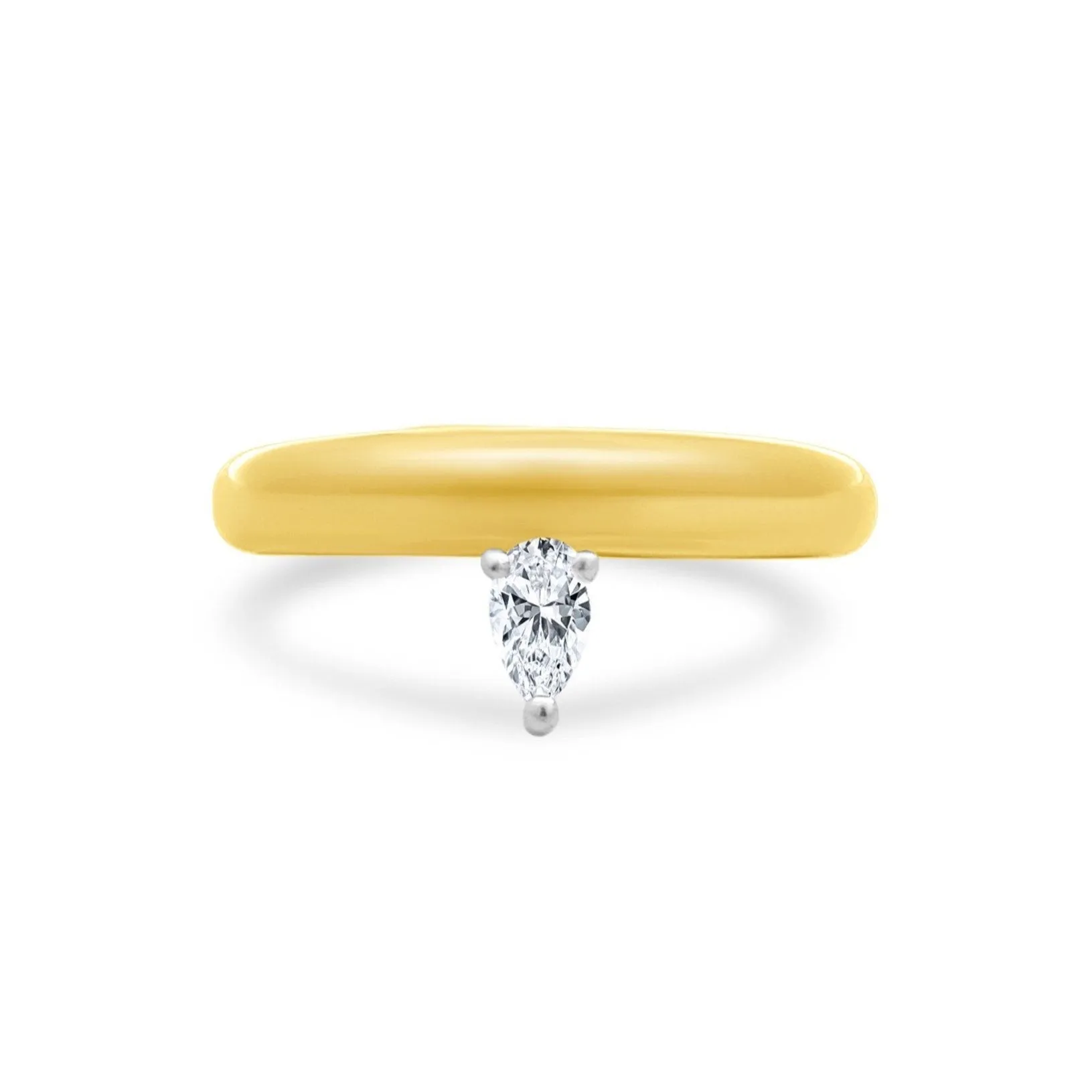 Offset Diamond Pear Band