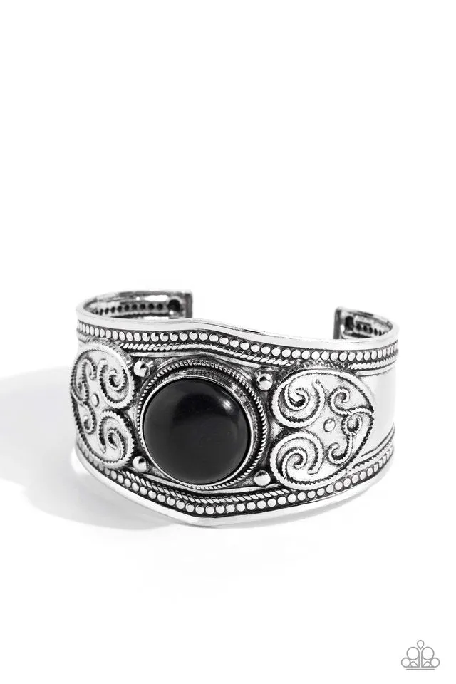 Paparazzi Bracelet ~ Prairie Romance - Black