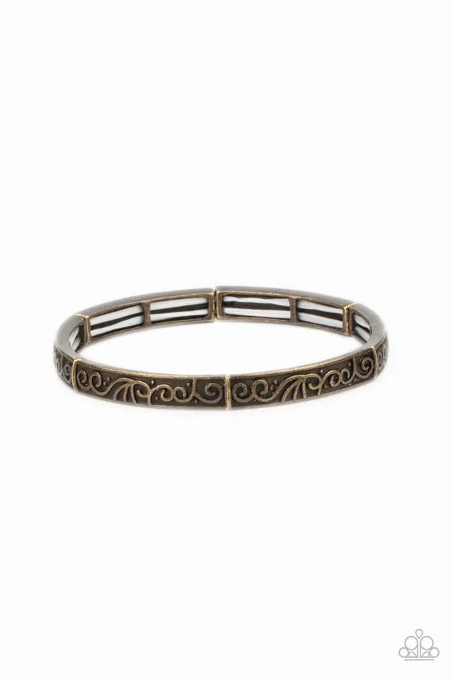 Paparazzi Bracelet ~ Precisely Petite - Brass