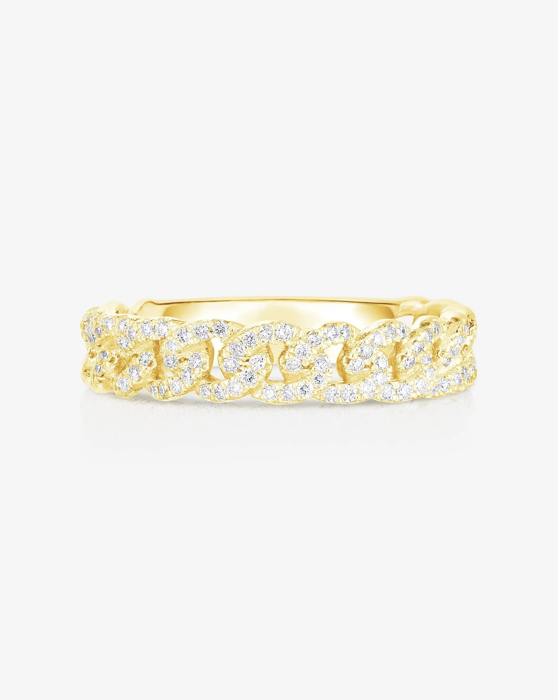 Pavé Diamond Chain Ring