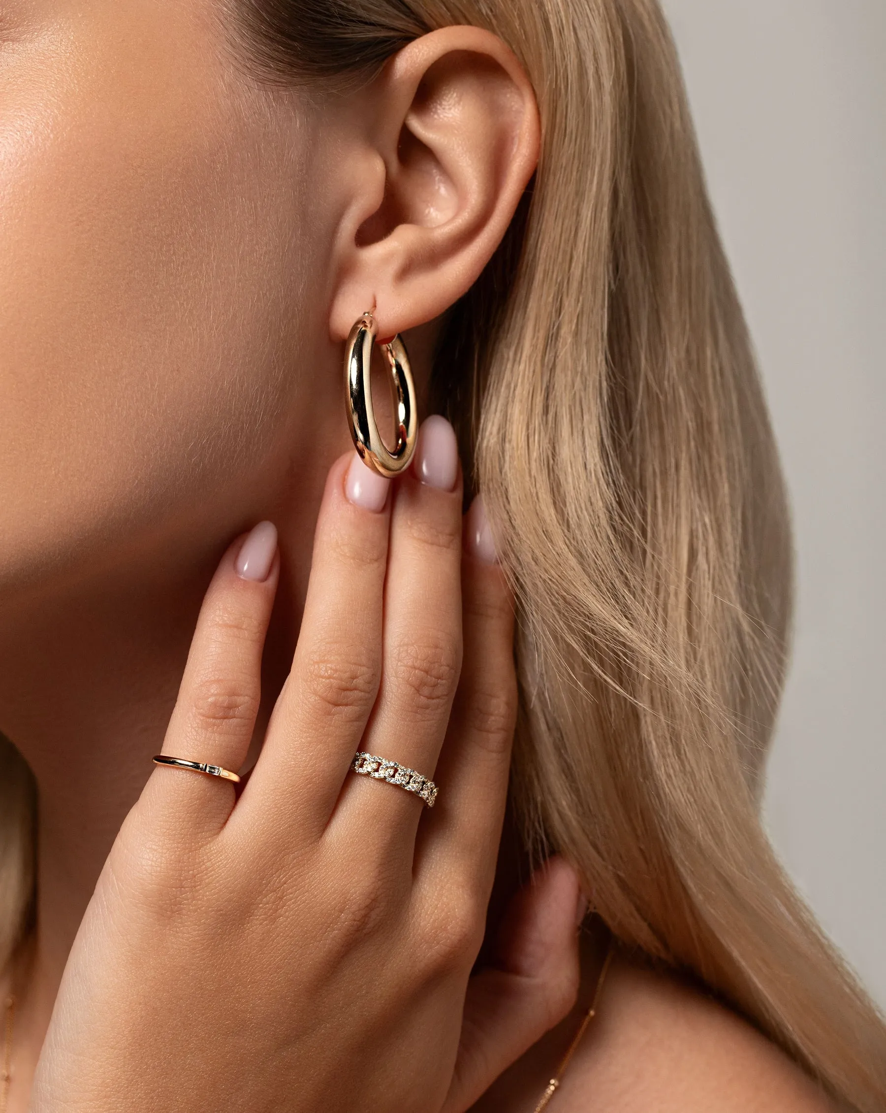 Pavé Diamond Chain Ring