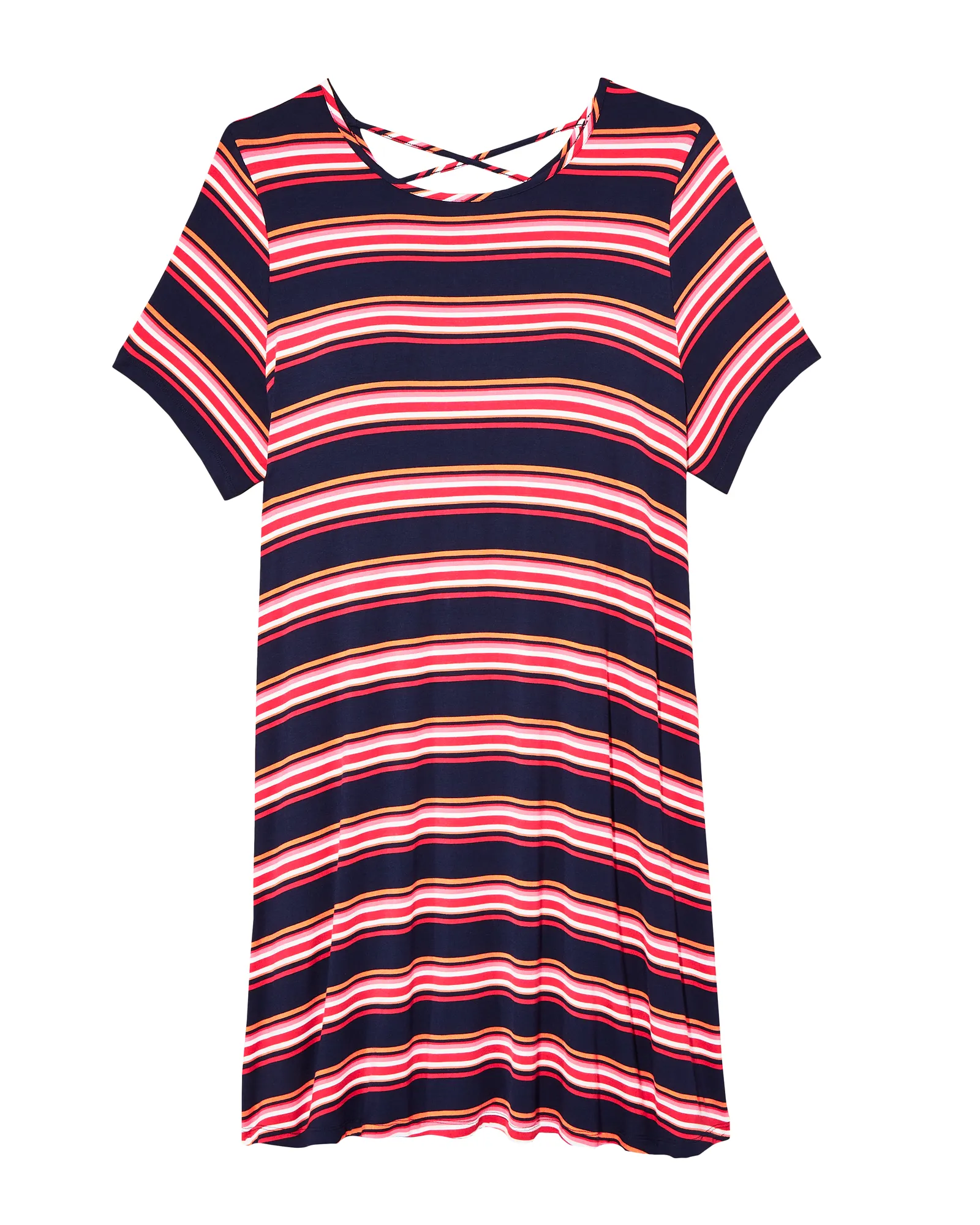 Payson Swing Dress | Navy / Red