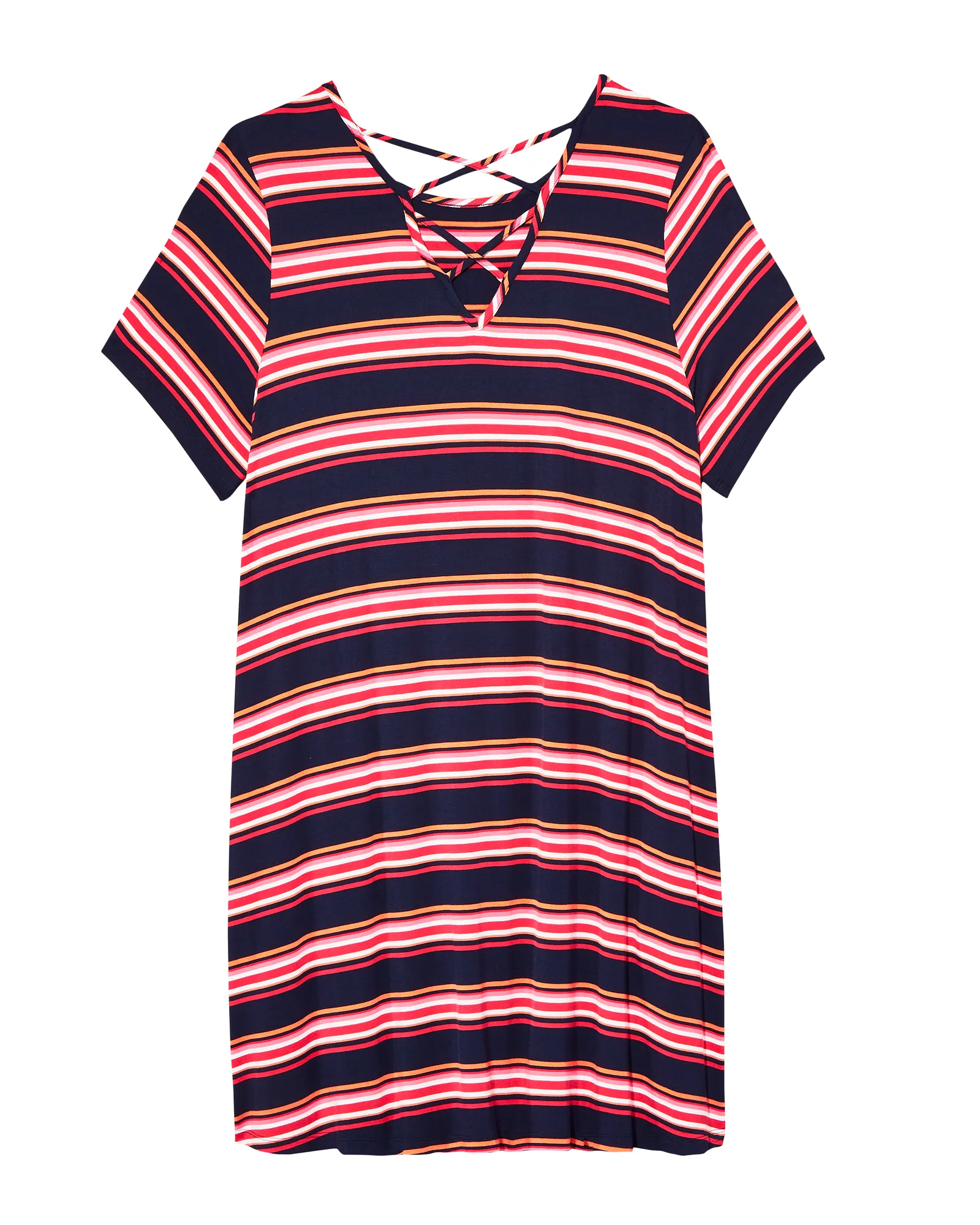 Payson Swing Dress | Navy / Red