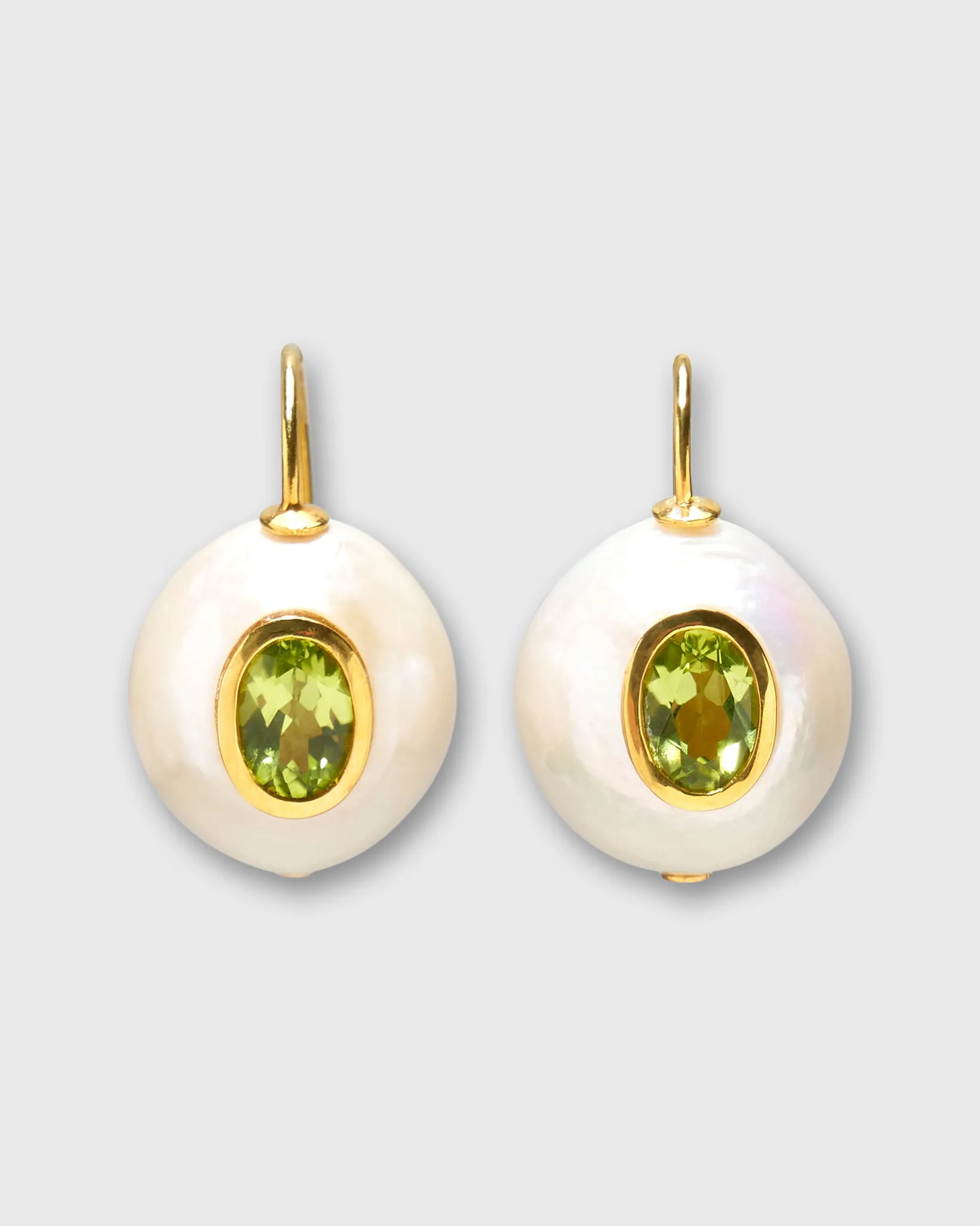 Pearl Pablo Earrings in Peridot