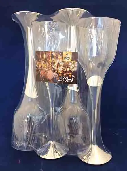 Plastic Disposable - Champagne - Wine Glasses