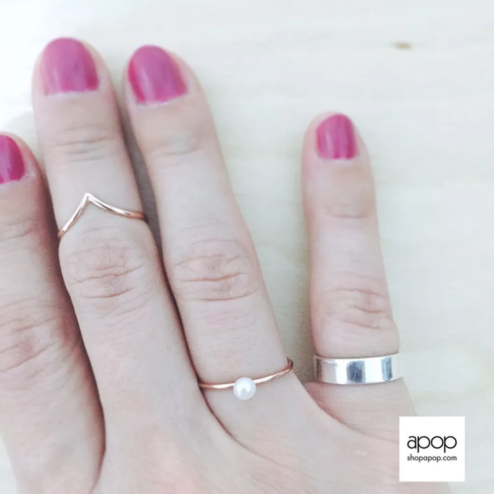 "Peaky" Sterling Silver Thin Band Ring