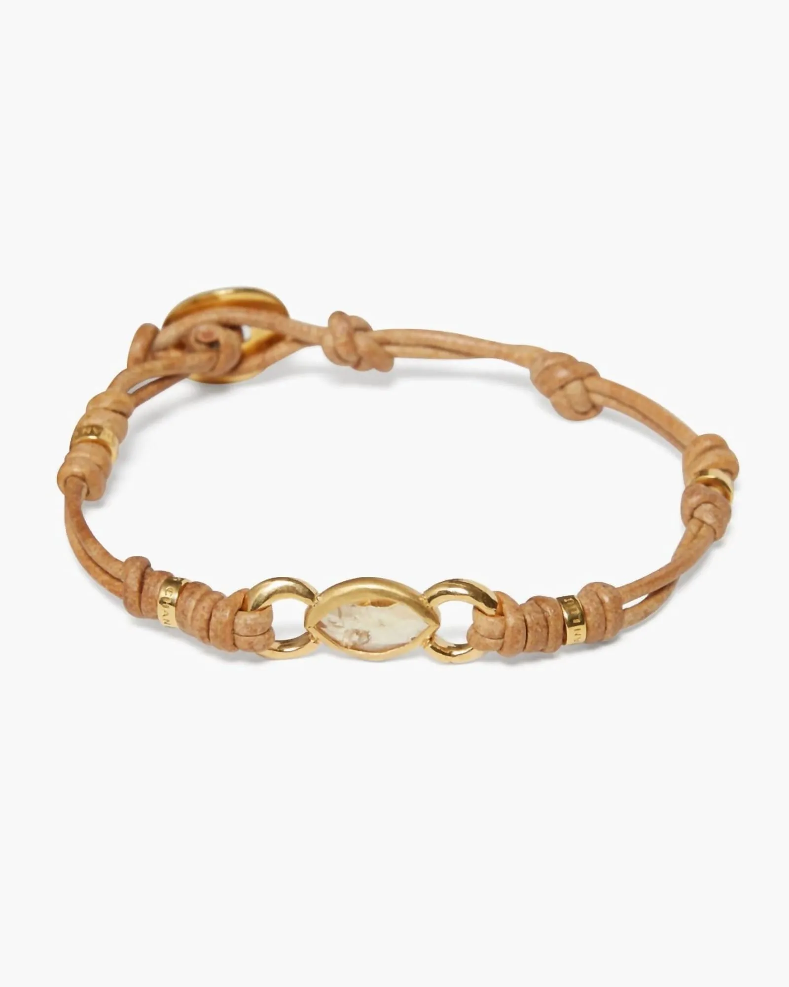Reina Single Wrap Bracelet in Citrine | Citrine