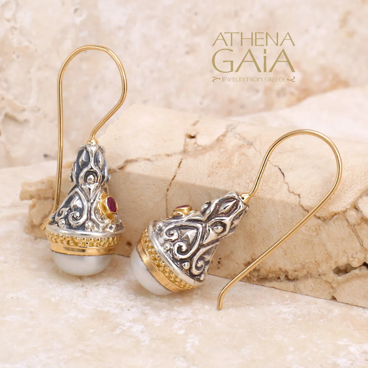 Santorini Wire Drop Earrings
