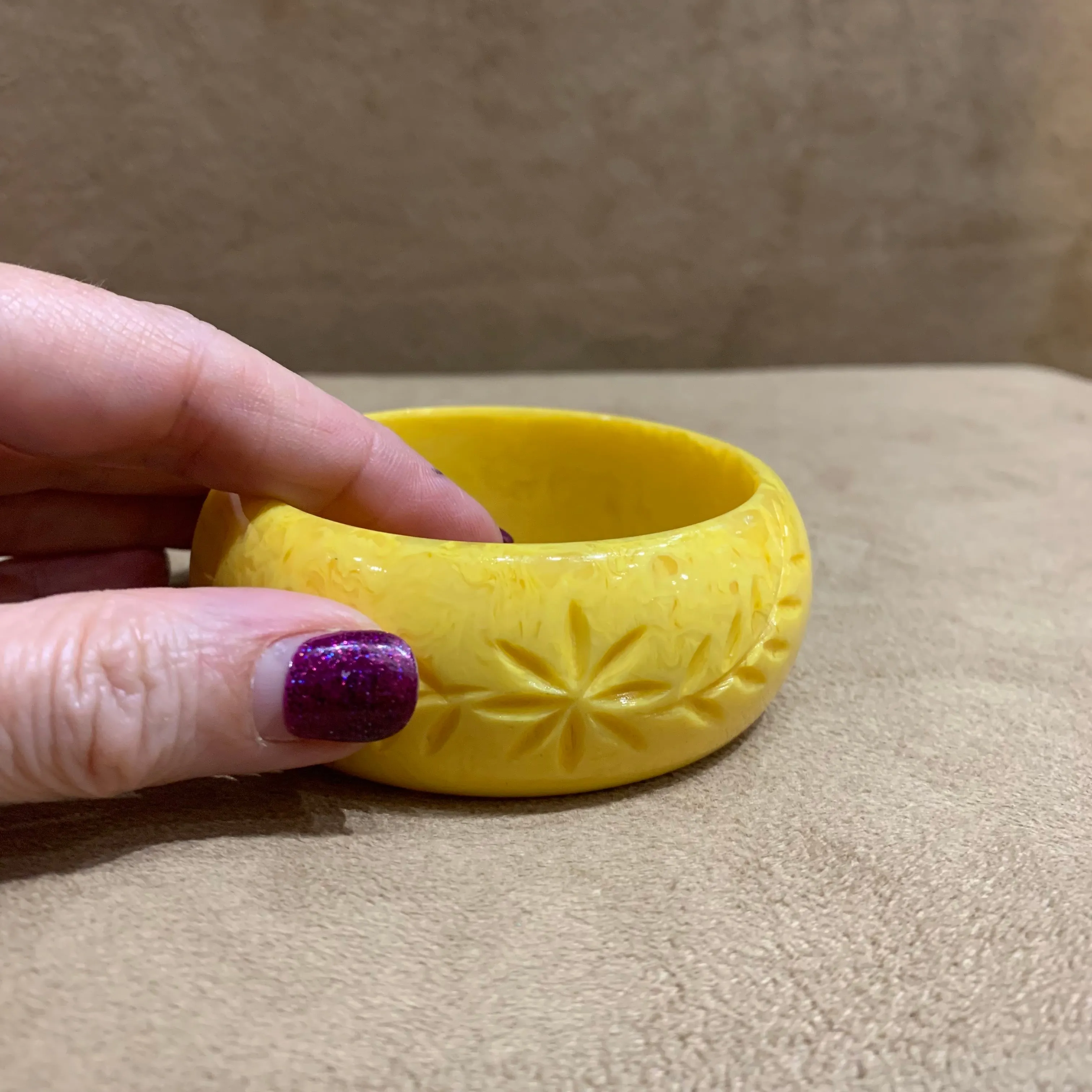 Splendette marigold wide  bangle