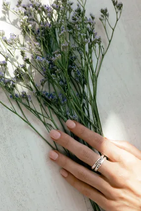 stacking name rings {sterling silver}