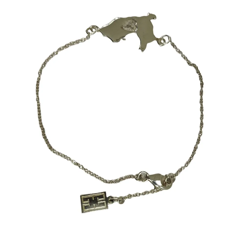 Sterling Silver/Gold Perú Filigree Adjustable Bracelet