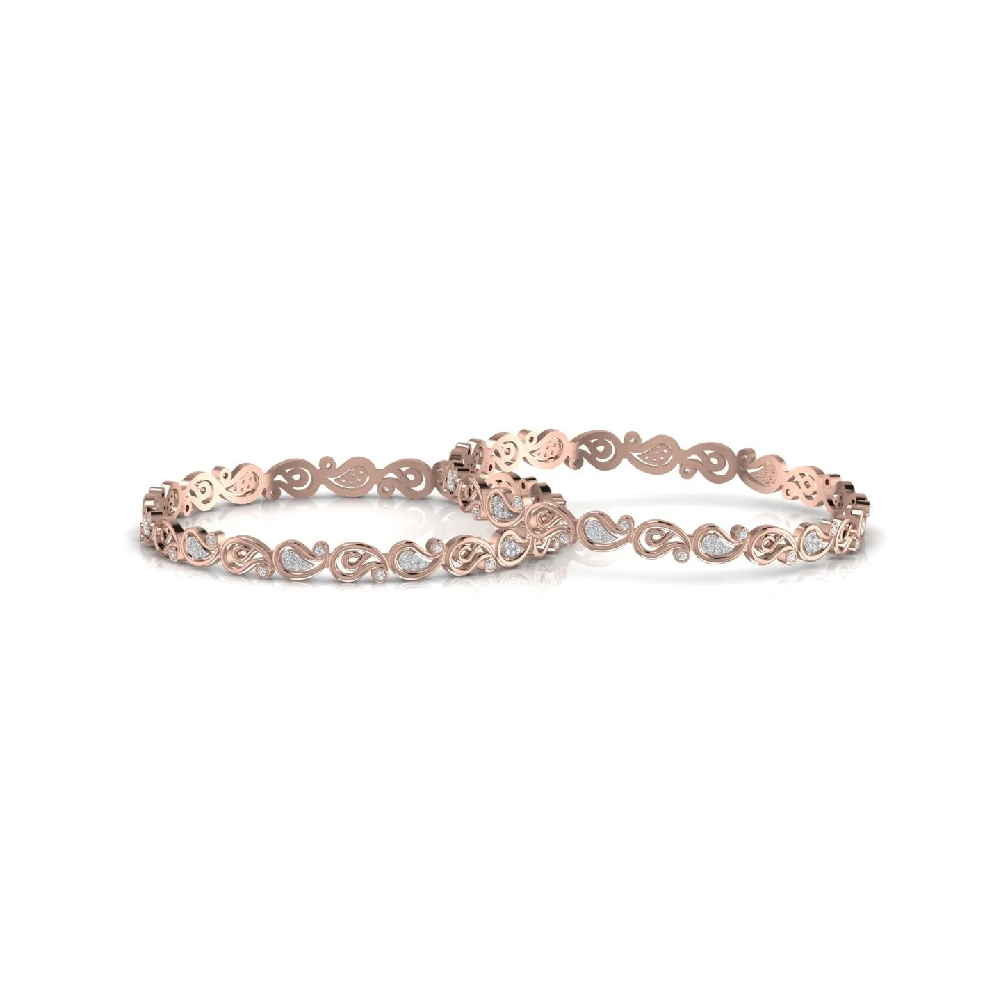 Stylish Unique Design Silver Bangle