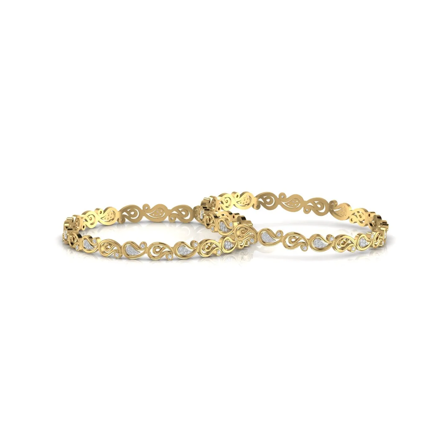 Stylish Unique Design Silver Bangle