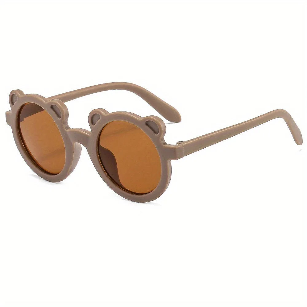 Super cute antiUV bear sunglasses for trendy kids