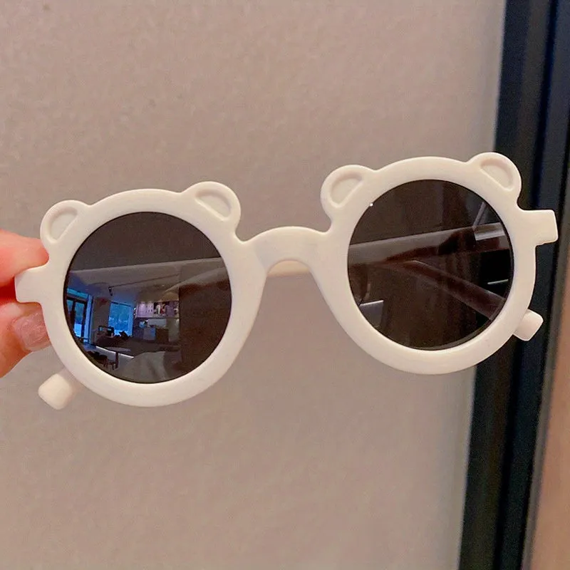 Super cute antiUV bear sunglasses for trendy kids