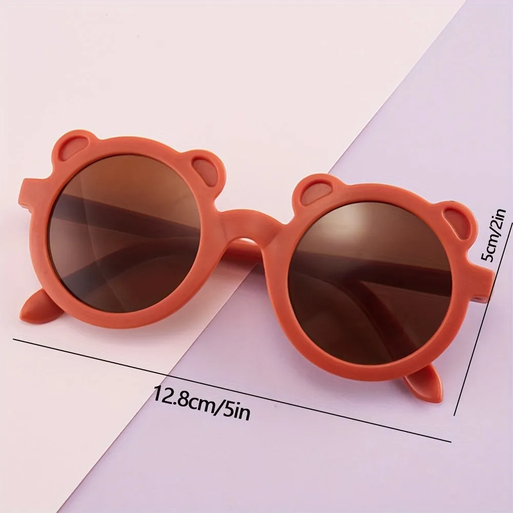 Super cute antiUV bear sunglasses for trendy kids