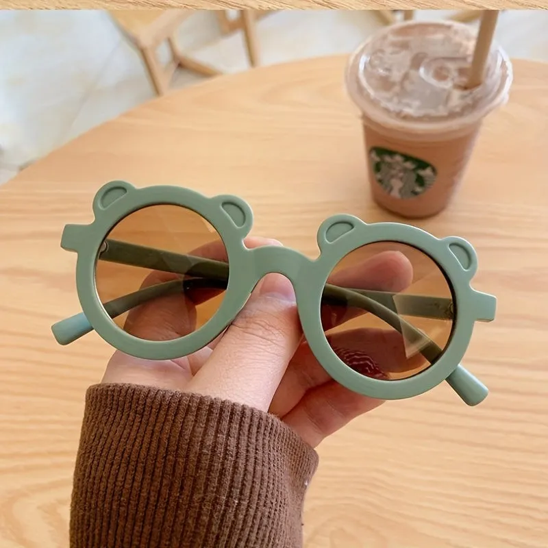 Super cute antiUV bear sunglasses for trendy kids