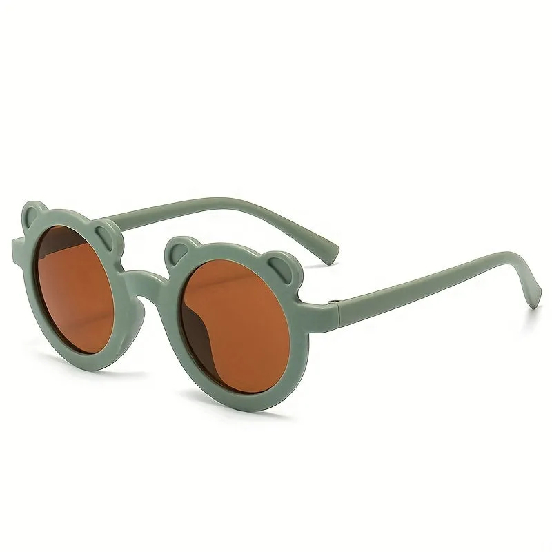 Super cute antiUV bear sunglasses for trendy kids