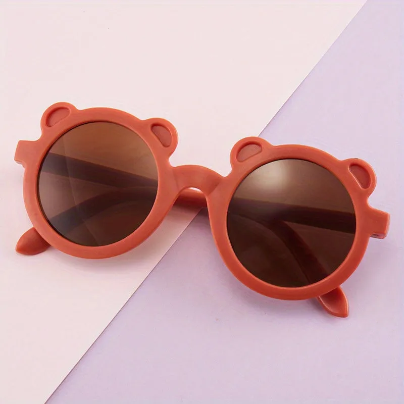 Super cute antiUV bear sunglasses for trendy kids