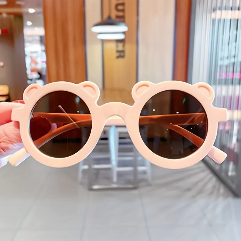 Super cute antiUV bear sunglasses for trendy kids