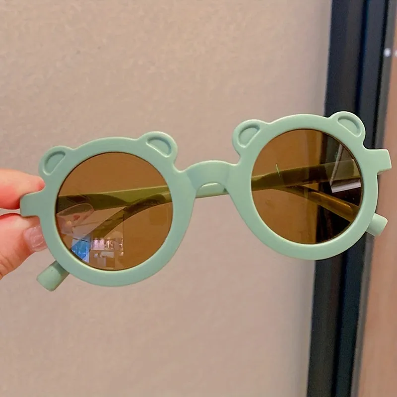 Super cute antiUV bear sunglasses for trendy kids