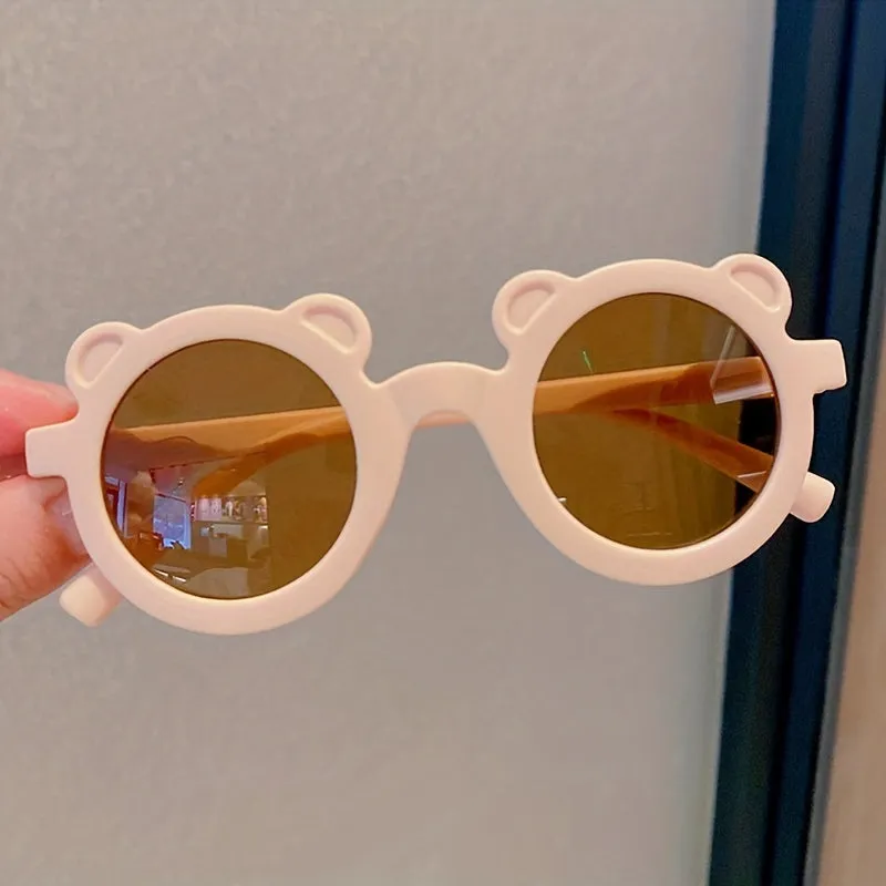 Super cute antiUV bear sunglasses for trendy kids