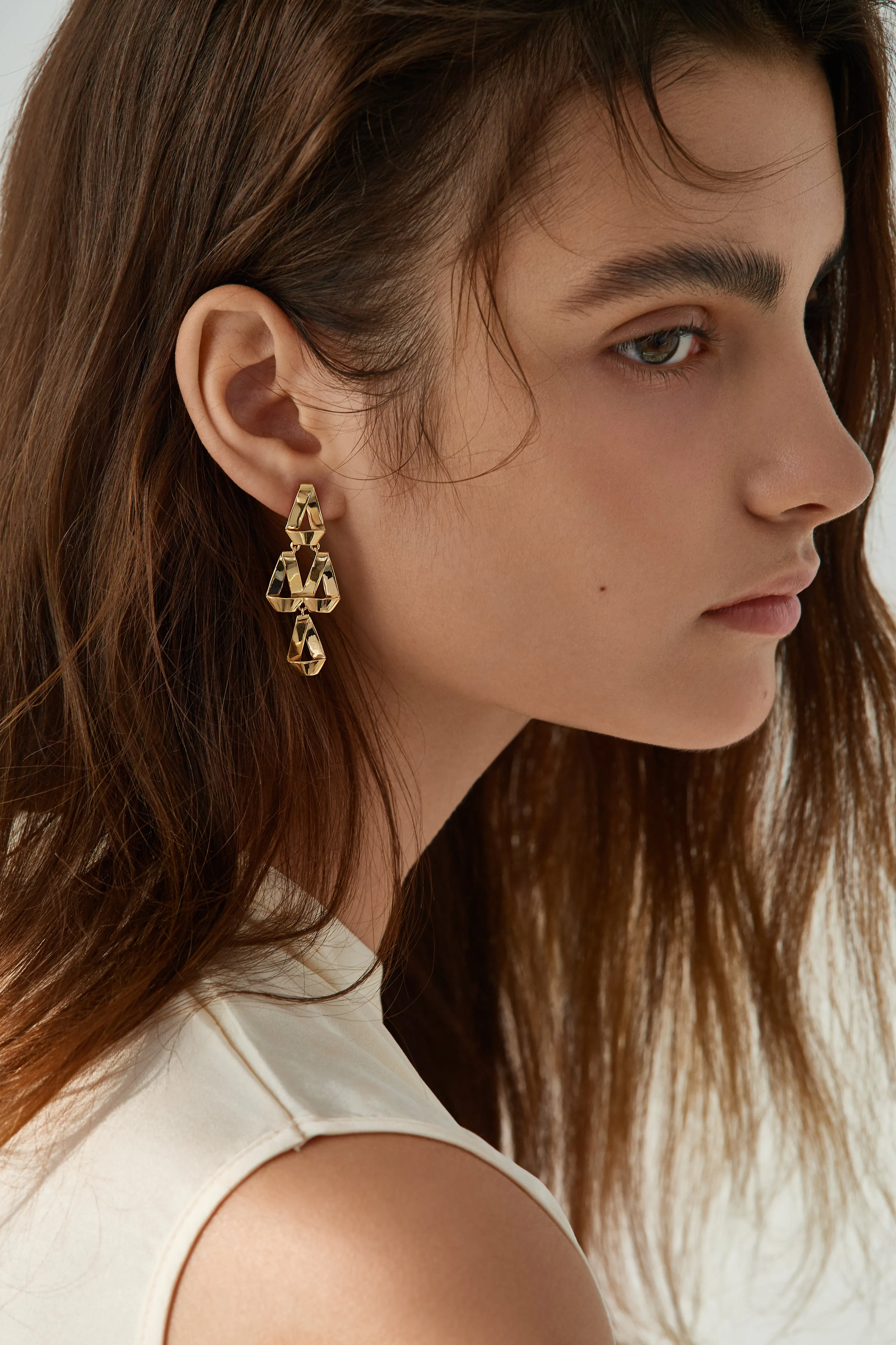 Tear Drop Chandelier M Earrings
