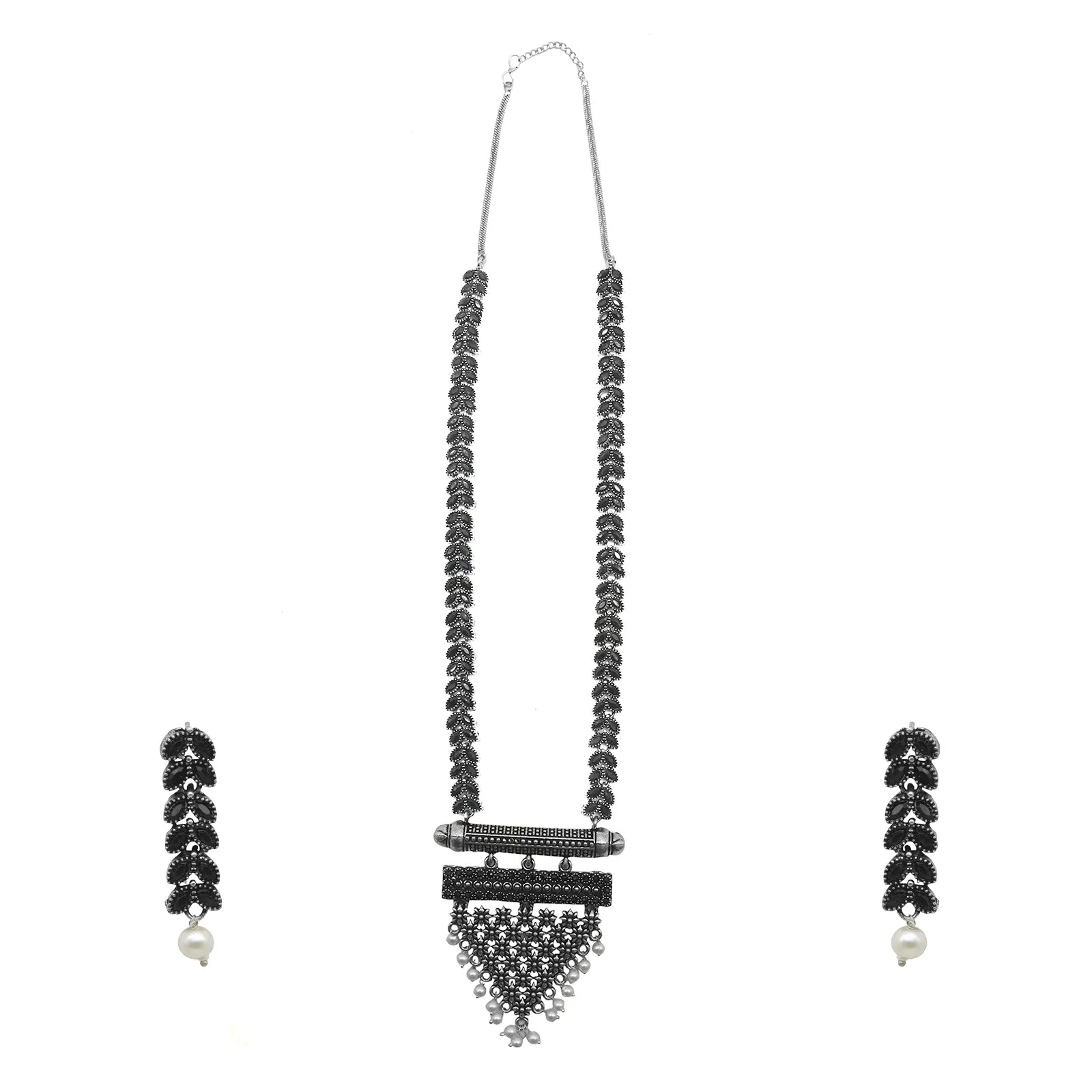 Teejh Sia Black Stone Silver Oxidized Jewelry Gift Set