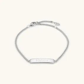 The Engraved Bracelet Silver