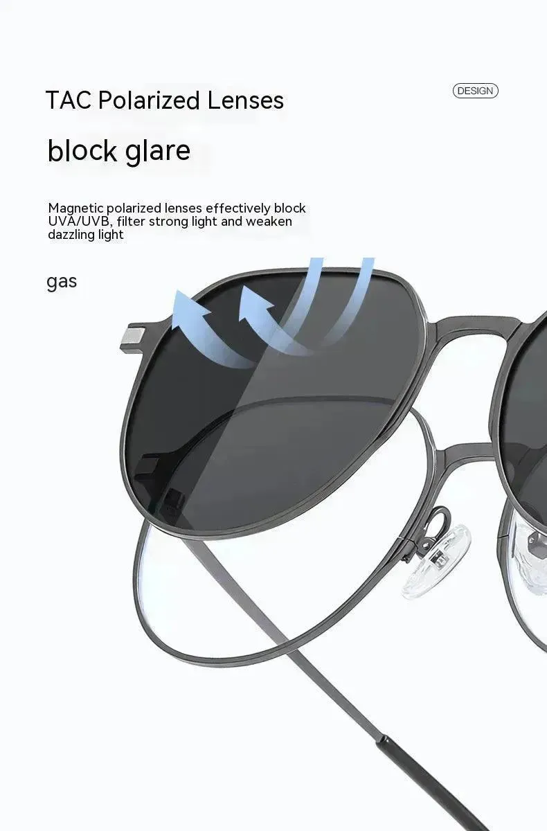 Three-in-one Polarized Sunglasses Magnetic Suction