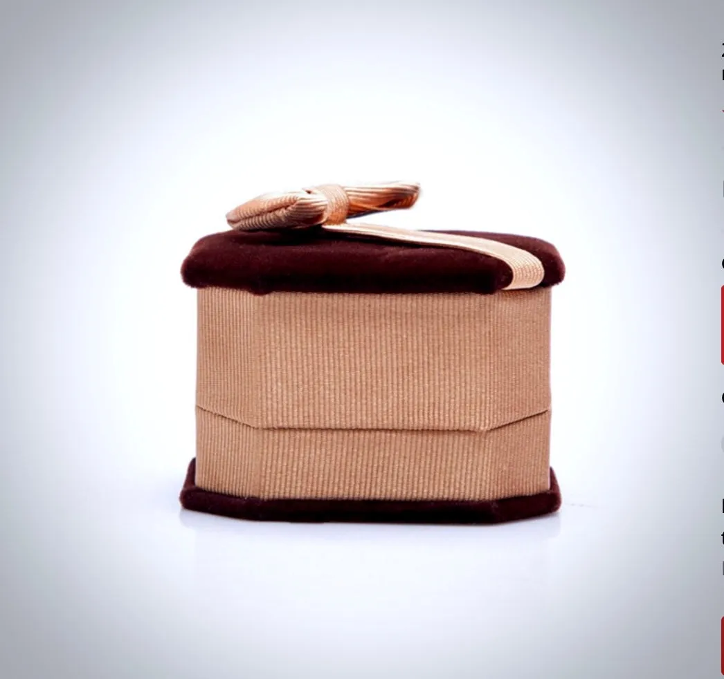 Velvet Wedding Ring Boxes - More Colors Available
