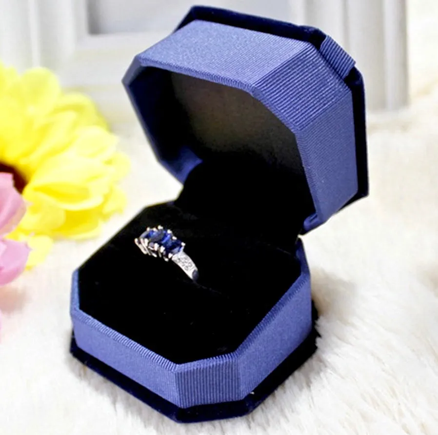 Velvet Wedding Ring Boxes - More Colors Available