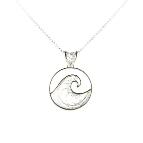 Wave Filigree Pendant