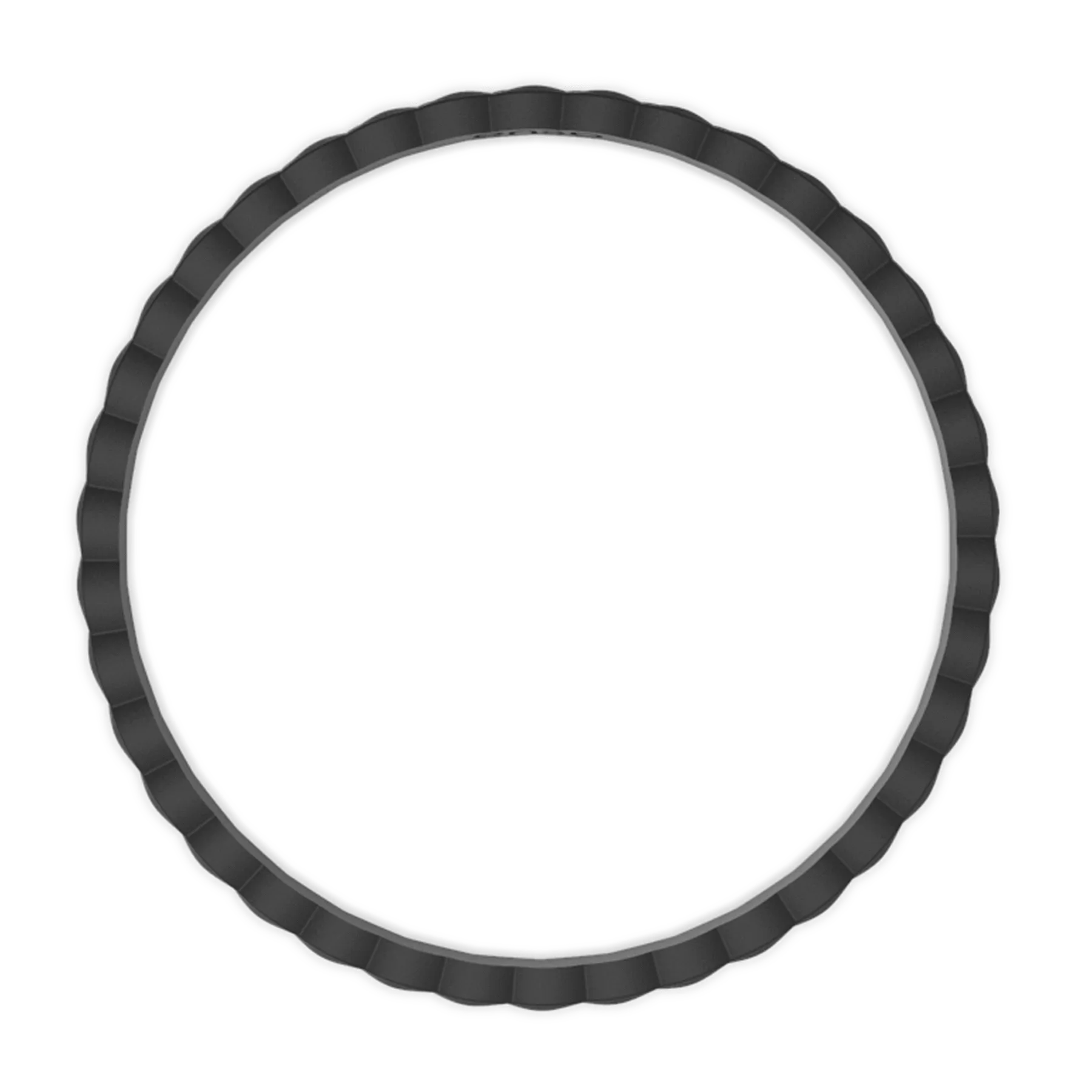 Weave Stackable Silicone Bracelet - Obsidian