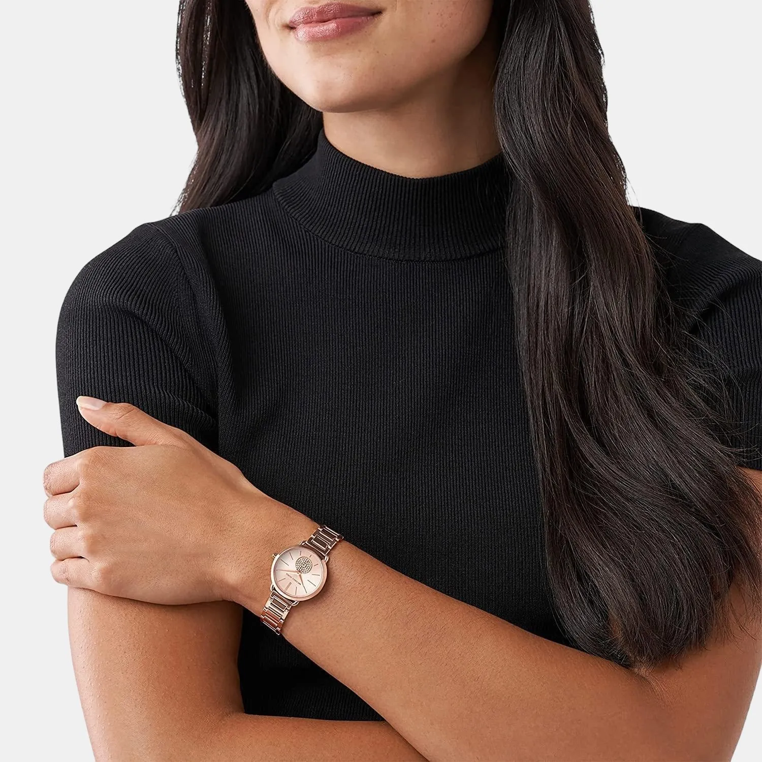 Women's Analog Stainless Steel Watch MK3839