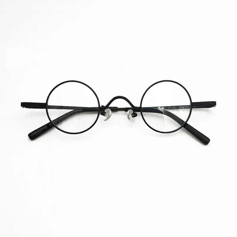 Yujo Unisex Full Rim Round Alloy Eyeglasses 811001